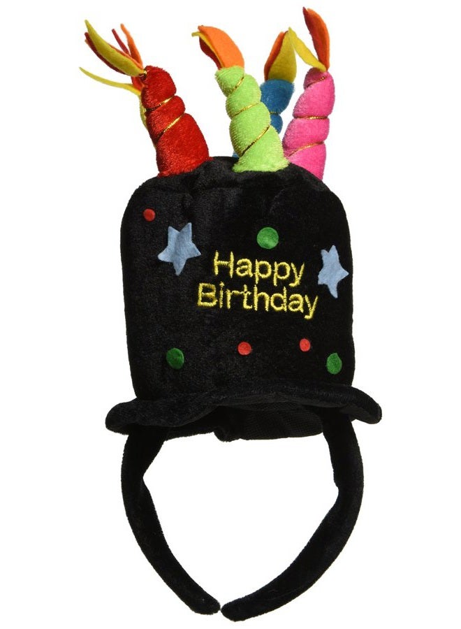 Beistle Plush Happy Birthday Headband Party Accessory (1 count) (1/Pkg)  - Image 2