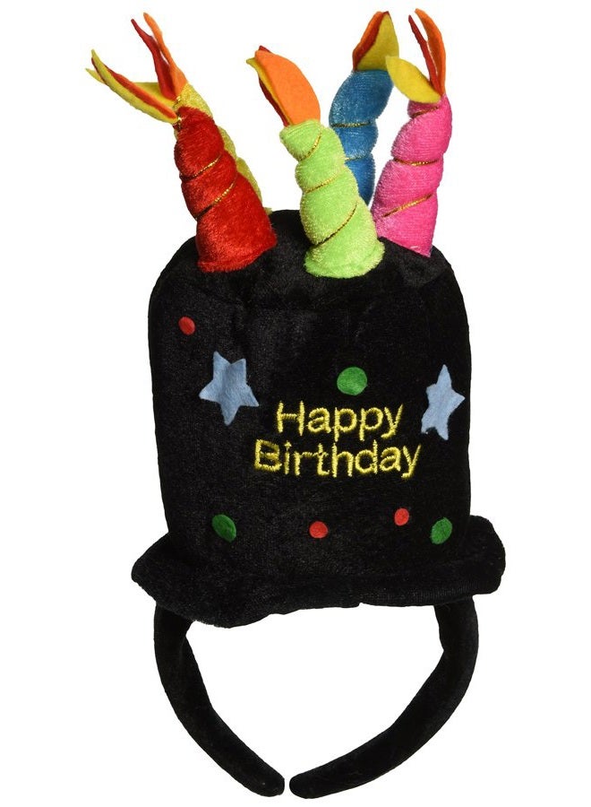 Beistle Plush Happy Birthday Headband Party Accessory (1 count) (1/Pkg)  - Image 1