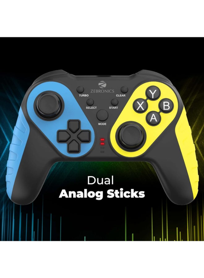 ZEBRONICS Renewed - Zeb-MAX Play Windows Compatible 2.4GHz Wireless Gamepad with 10H* Backup - Image 2