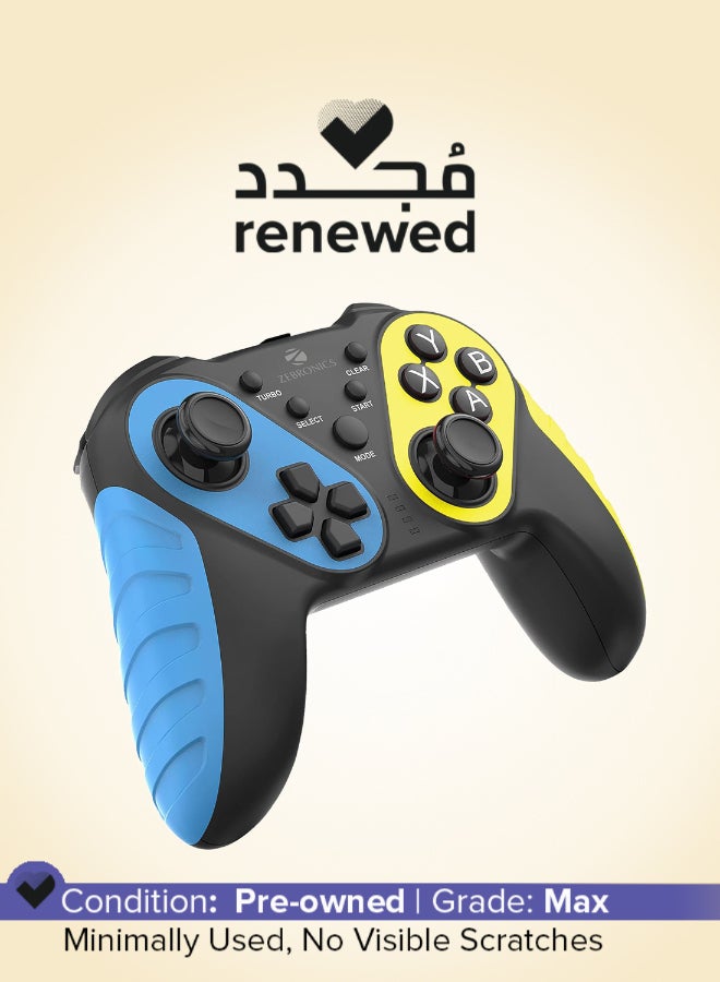 ZEBRONICS Renewed - Zeb-MAX Play Windows Compatible 2.4GHz Wireless Gamepad with 10H* Backup - Image 1