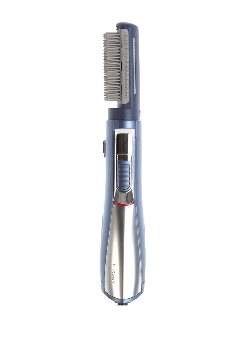 BARONY Baroni hair dryer 2 pieces 1200 watts blue-silver colour  - Image 2