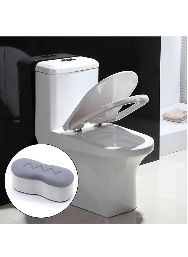 Zikra Toilet Seat Bumpers Buffers Replacement Kit, 8 Pcs White Push in Toilet Seat Buffer Set Toilet Seat Buffer Pads Toilet Seat Buffers Self-Adhesive Replacement Bumpers for Home, Hotel, School - Image 3