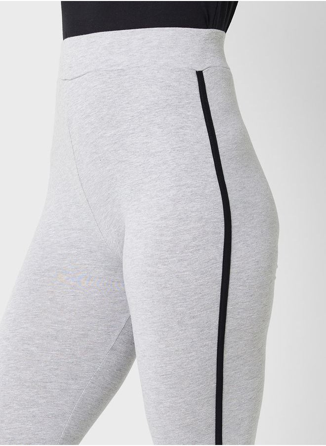 Ginger Basics - Contrast Side Paneled Leggings - Image 1