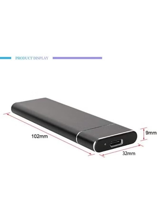 علبة ألمنيوم لـ NGFF/M.2 NVMe SSD – محول USB 3.1 Gen 2 (10Gbps) إلى NVMe PCIe M-Key، متوافق مع 2242/2260/2280 - Image 2