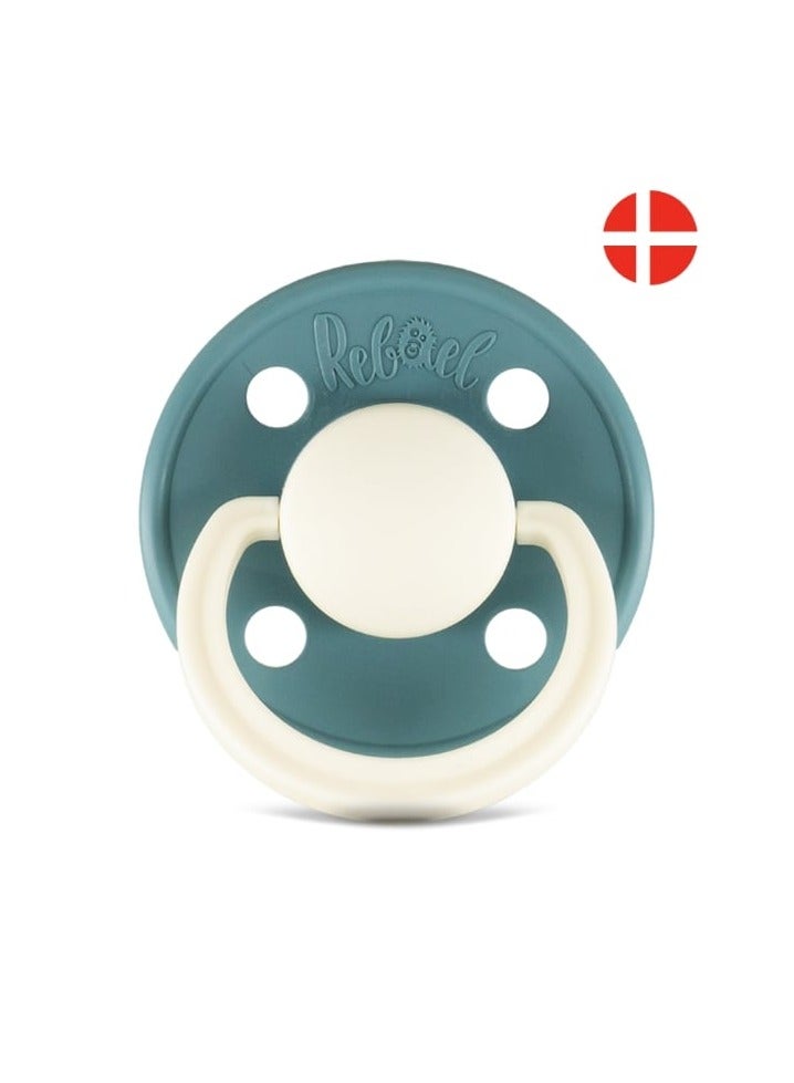 Rebael Fashion Natural Rubber Round Pacifier Size 2 - Baby 6M+ (1-pack) - Rainy Pearly Mouse - Image 3