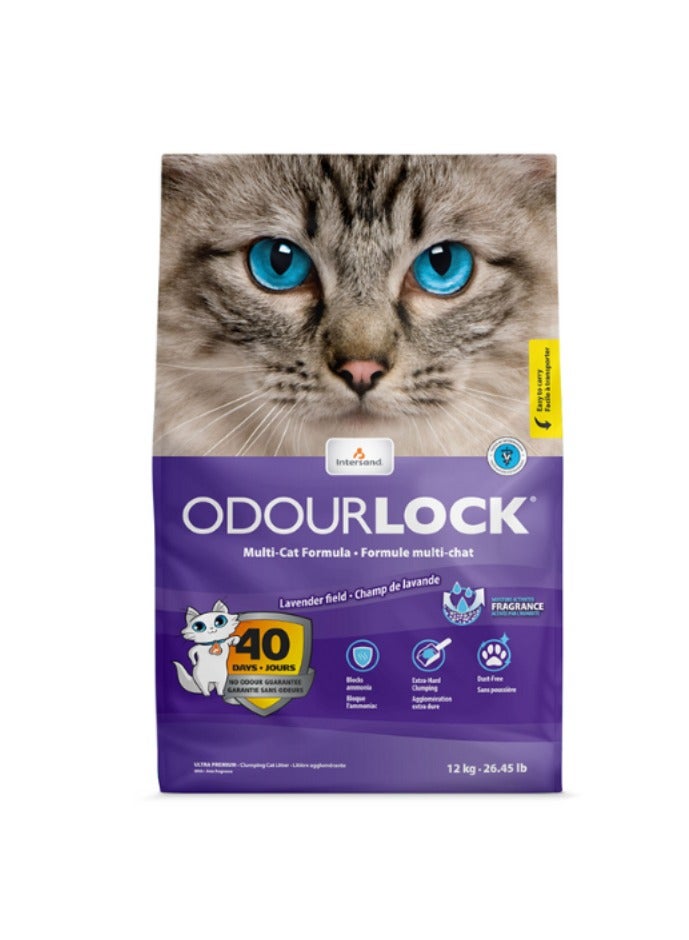 INTERSAND Odourlock Lavender Cat Litter 12kg 