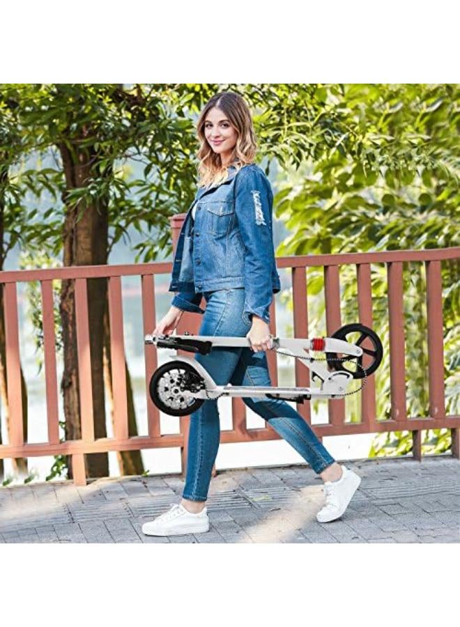 GT-WHEEL Adult Kick Scooter All Aluminum Body All Terrain Rubber Wheel For Teenagers and Adults Hand Disc Break and Foot Break Carrying Weight Capacity up to 100KG - Image 1