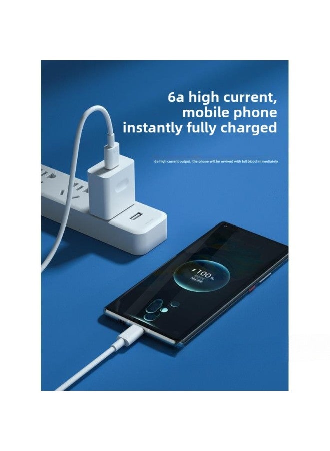 Suitable For Typec Data Cable Extension 6A Fast Charging Huawei 66w Xiaomi Vivo Android Charging Line-Color:【collect + Add To Cart To Enjoy Two-year Free Replacement】 +1.5m - Image 3
