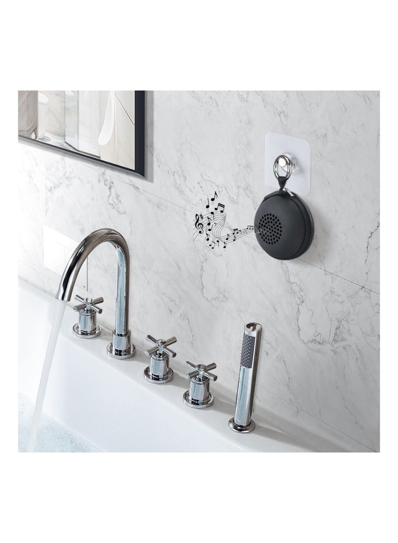 SOLARAE Portable Bluetooth Speaker with Custom Bass Radiator Brief Design IP67 Waterproof Perfect Mini Speaker for Shower Room Bike Car - Image 5