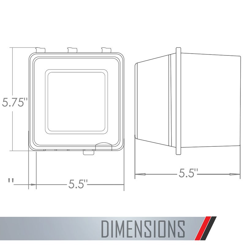 TayMac MM7440C 4.75-in. Deep Outdoor Box, UFAST 55-in-1, Rated NEMA 3R 2-Gang Weatherproof in-Use Electrical Outlet Cover for Home Improvement, Clear - Image 3