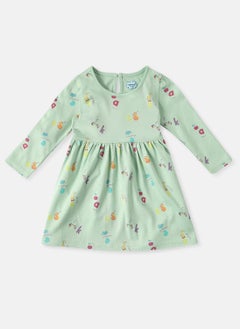 Nautinati Nautinati Infants Alphabet Print Soft Cotton Pack of 2 Dresses  - Image 2