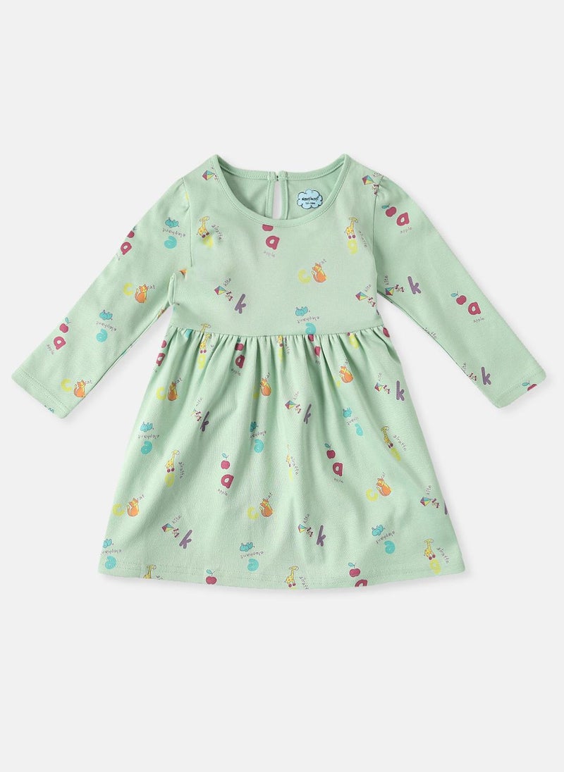 Nautinati - Nautinati Infants Alphabet Print Soft Cotton Pack of 2 Dresses - Image 1