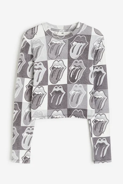 H&M Youth Aop Jersey Top