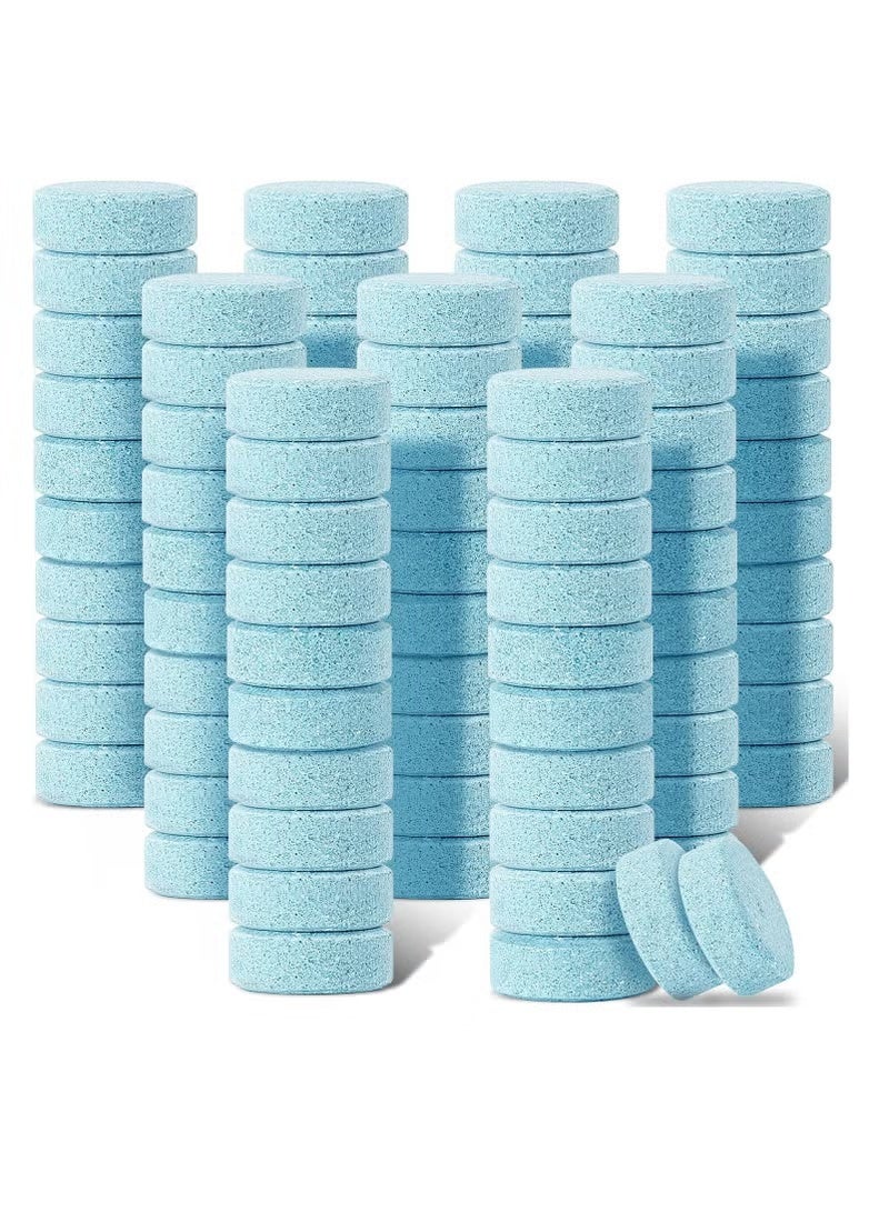 100 Pieces Car Windshield Glass Concentrated Washer Tablets Solid Car Effervescent Tablets Glass Solid Wiper Cleaning Tablets for Car Kitchen Window - Image 1