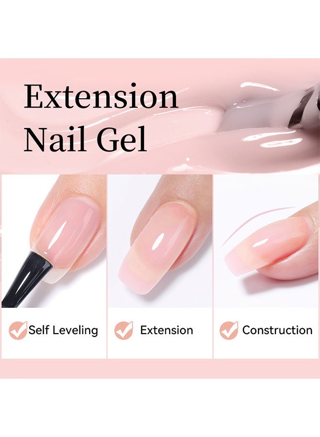 Beauty Body Nail Poly Gel - UV/LED Camouflage Builder Gel for Nail Extension/Strengthening , Nail Sculpting Gel, Non-Sticky Hand Solid Builder Gel, Upgrade Hard Nail Extension Gel, 3D Sculpting Gel For Nail Art Design Salon Nail Art #Malt - Image 4