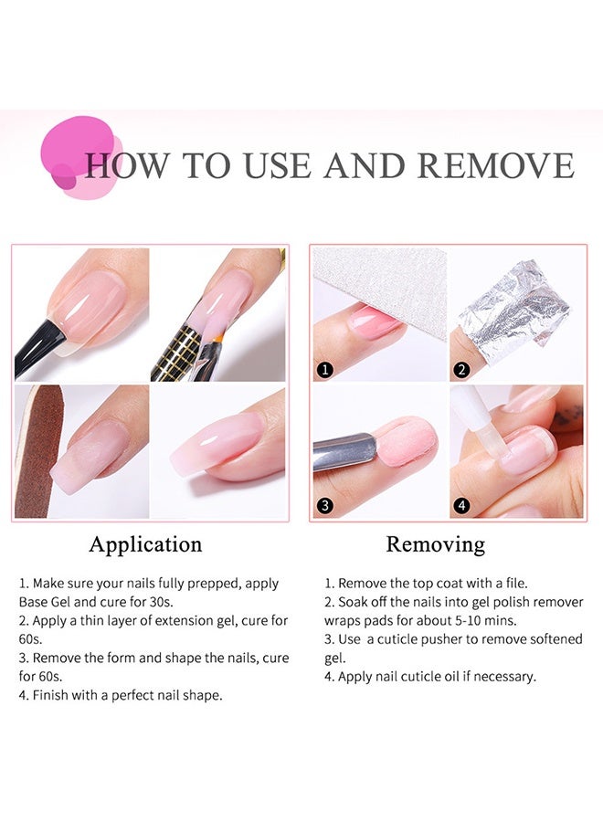 Beauty Body Nail Poly Gel - UV/LED Camouflage Builder Gel for Nail Extension/Strengthening , Nail Sculpting Gel, Non-Sticky Hand Solid Builder Gel, Upgrade Hard Nail Extension Gel, 3D Sculpting Gel For Nail Art Design Salon Nail Art #Malt - Image 5