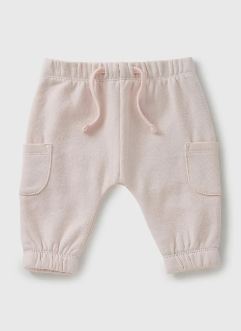 Matalan Baby Pink Cargo Jogging Bottoms