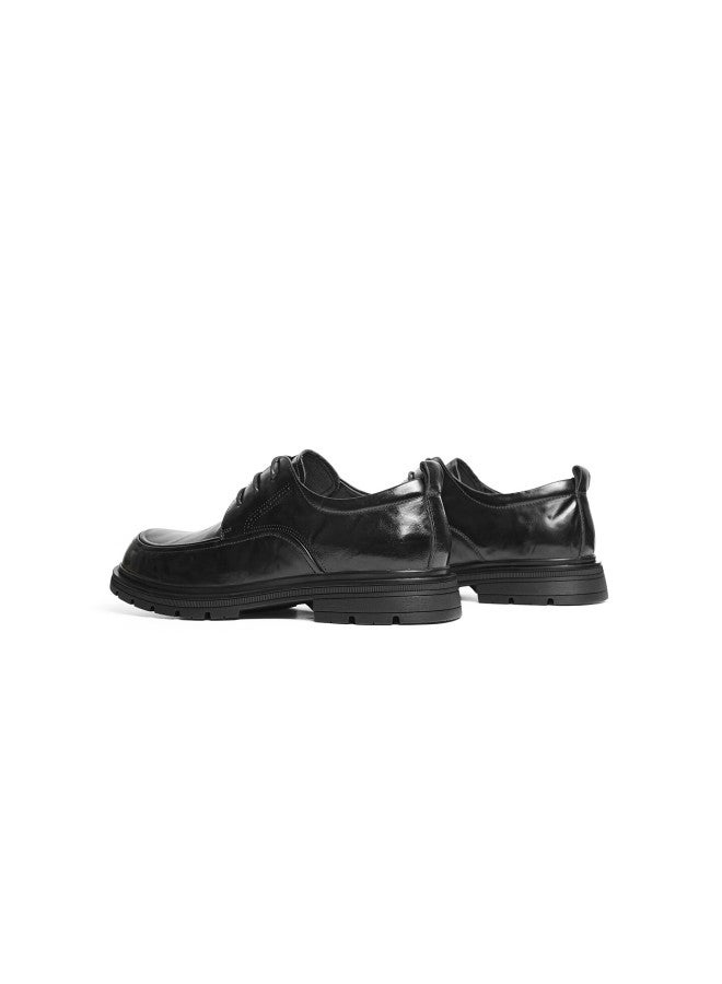 Red Dragonfly Formal Leather Shoes, Autumn High-end Business Cowhide Shoes, Thick-soled Heightening Commuter Shoes For Men, Wta35304 Black, Size 40 - Image 3