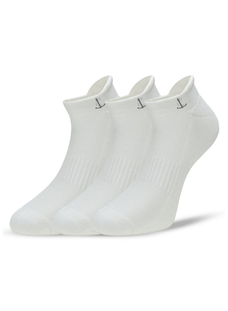 ANCHOR SOCKS Anchor Unisex Ankle Length Socks Bamboo Blend Breathable Comfort 6 Pair Bundle Men & Women White EUR 35–46 (UK 5–11) - Image 3