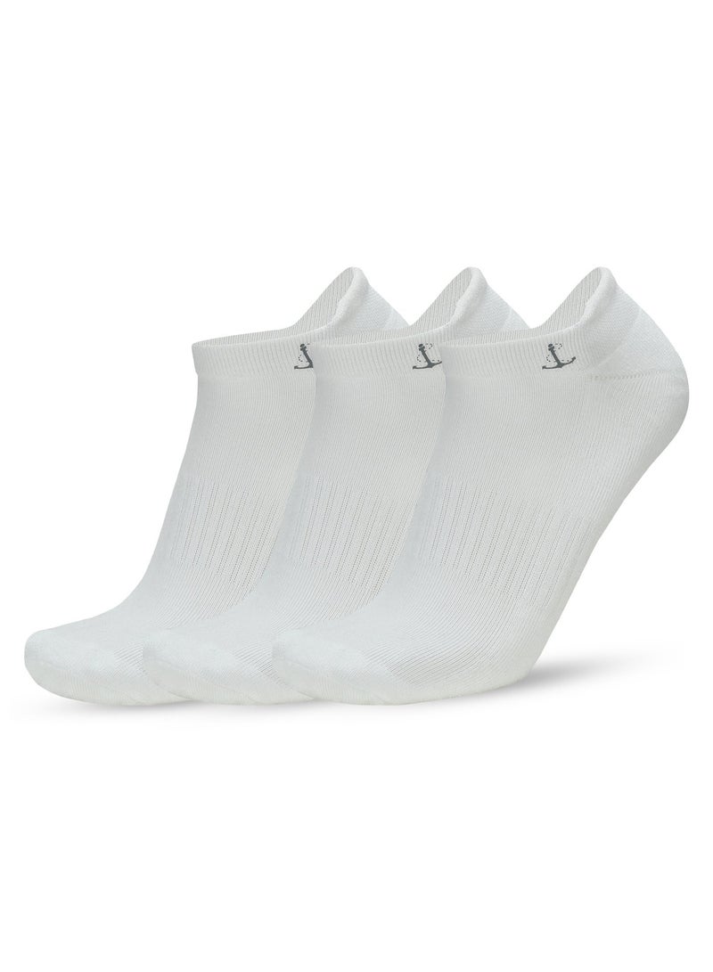 ANCHOR SOCKS Anchor Unisex Ankle Length Socks Bamboo Blend Breathable Comfort 6 Pair Bundle Men & Women White EUR 35–46 (UK 5–11) - Image 2