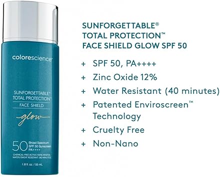 Colorescience Sunforgettable Total Protection Face Shield Glow SPF 50 Glow 18 Fl Oz - Image 3
