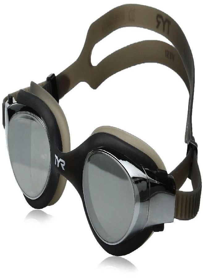TYR TYR Vesi Mirrored Googles, Silver/Black, One Size  - Image 1