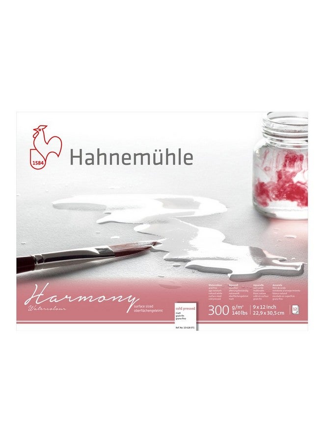 Hahnemuhle Harmony Watercolor Block Cold Pressed 9X12 Inches 12 Sheets