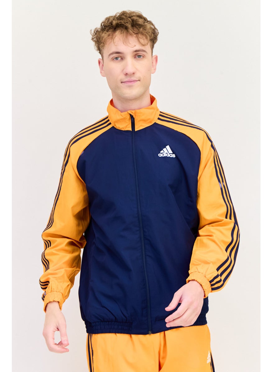 Adidas Men 2 Pieces Sportswear Fit Long Sleeve Outdoor Tracksuit, Multicolor  - Image 2