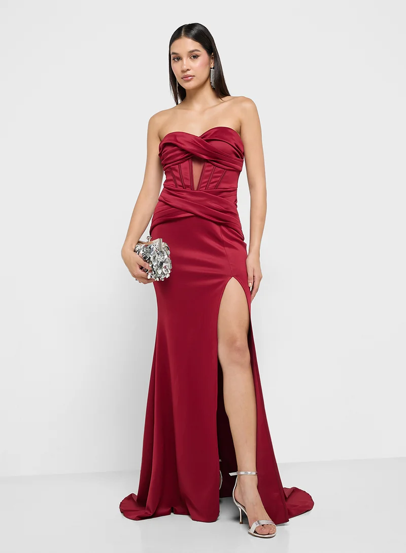جينجر بوتيك Strapless Corset Gown