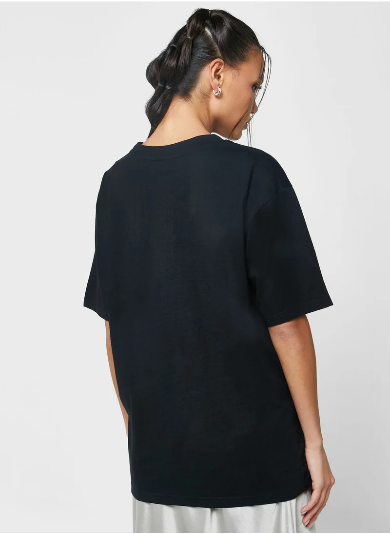 Ginger Oversized Tee With Drop Shoulder