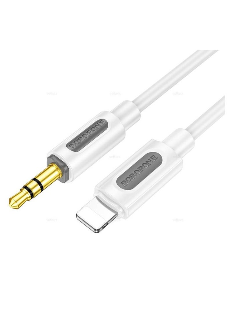 بوروفون كابل أو سلك iPhone aux من منفذ Lightning إلى Aux ذكر - Image 1