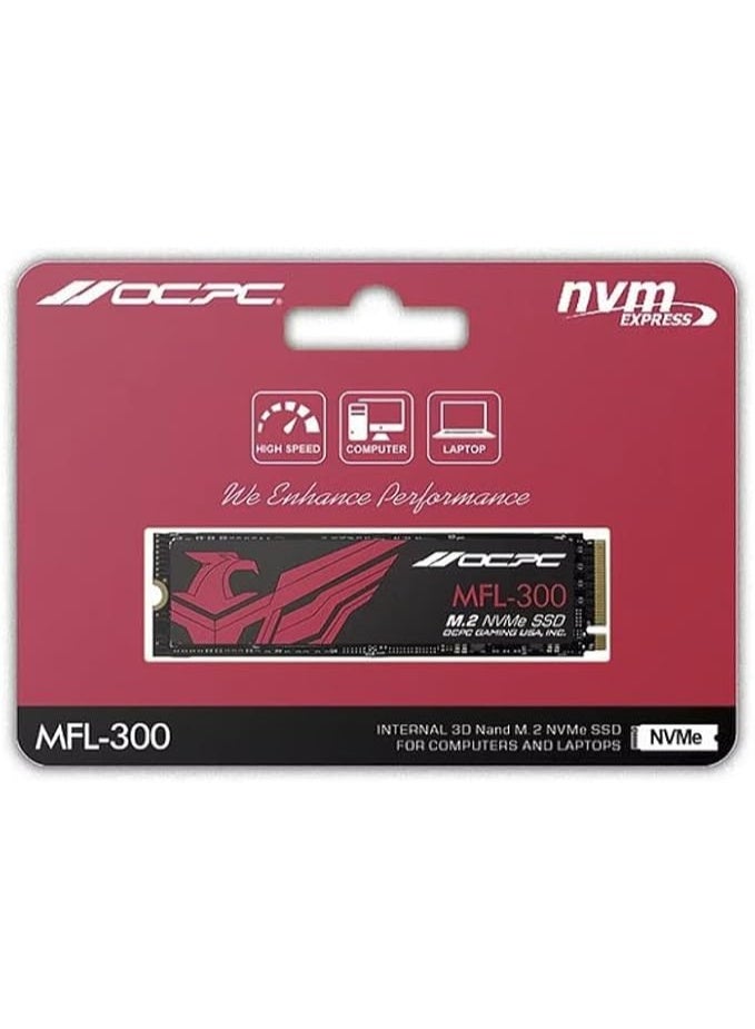 اوسي بي سي  محرك أقراص الحالة الصلبة OCPC SSD M.2 PCIE NVME بسعة 256 جيجابايت - SSDM2PCIEF256GB - Image 2
