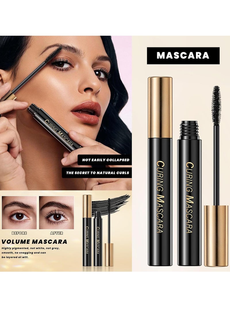 SYOSI Eyes Makeup Kit with Lash Serum,Liquid Eyeliner,Mascara,2 in 1 Dark and Light Eyebrow Pomade for Eyebrow and Eye Makep, One Set Enough - Image 3