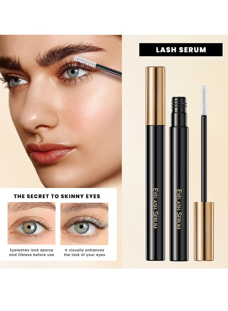 SYOSI Eyes Makeup Kit with Lash Serum,Liquid Eyeliner,Mascara,2 in 1 Dark and Light Eyebrow Pomade for Eyebrow and Eye Makep, One Set Enough - Image 5