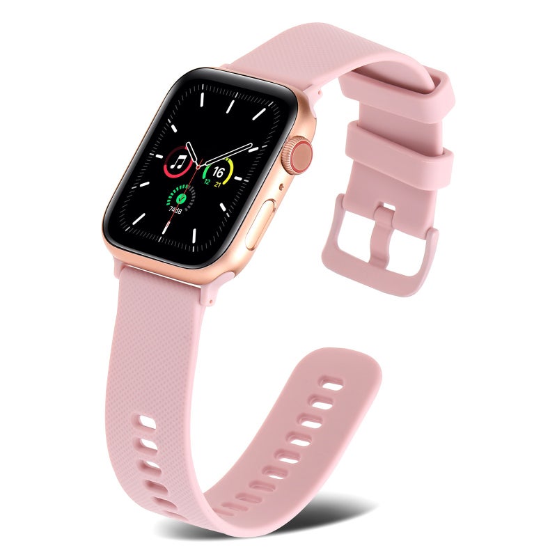 Plain Weave Silicone Watch Band For Apple Watch Ultra 49mm&Watch Ultra 2 49mm / Series 9&8&7 45mm / SE 3&SE 2&6&SE&5&4 44mm / 3&2&1 42mm(Purple)