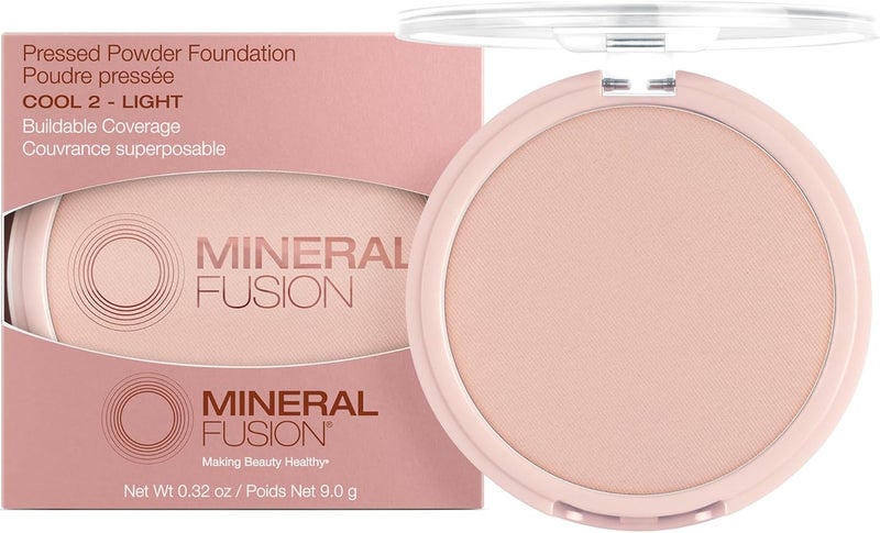 Mineral Fusion Pressed Powder Foundation - 02 Cool for Women, 0.32 oz - Image 1