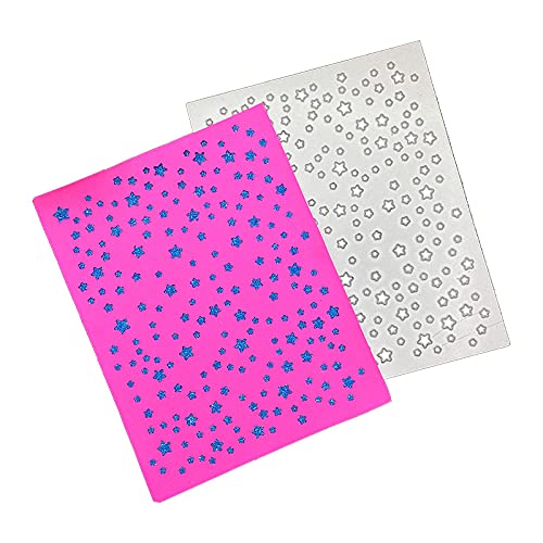 AHTOLS Stars Background Cutting Dies,Five Pointed Stars Die Cuts Metal Embossing Stencils Template Mould for Card Scrapbooking and DIY Craft Album Paper Card Decor - Image 4