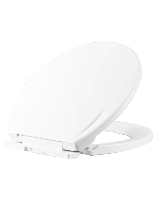 Bold Techno White Toilet Seat & Cover Soft-Close Antibacterial 4 X 35.5 X 41.5 Cm - Image 2