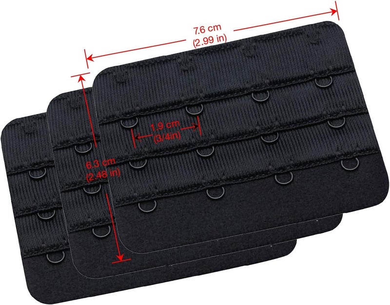 Wingslove Womens Bra Extender Bra Band Breathing room 3pcs-Pack Multi-size - Image 2