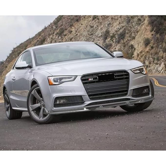 NeespoC Front Bumper Lip Splitter Spoiler Fit for Audi S5/ A5 S-Line/ A5 B8 B8.5 2008-2017 + S4/ A4 S-Line/ A4 B8 B8.5 2008-2016, 3pcs Accessories Air Chin Body Kit (Gloss Black) - Image 5