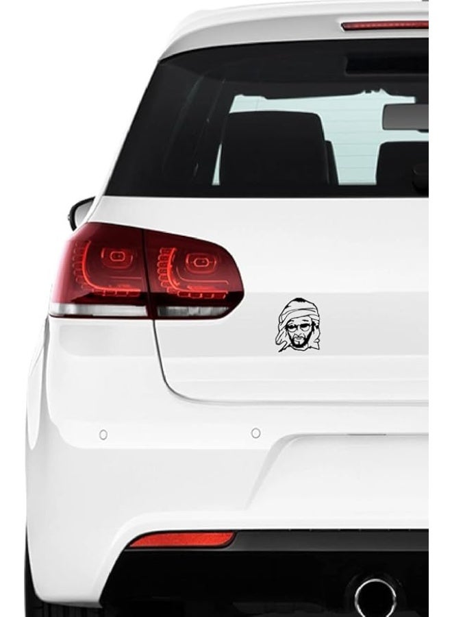 راين ملصق سيارة بصورة الشيخ زايد بن سلطان آل نهيان، ملصقات فينيل مقاومة للماء، 11×12 سم - Image 2