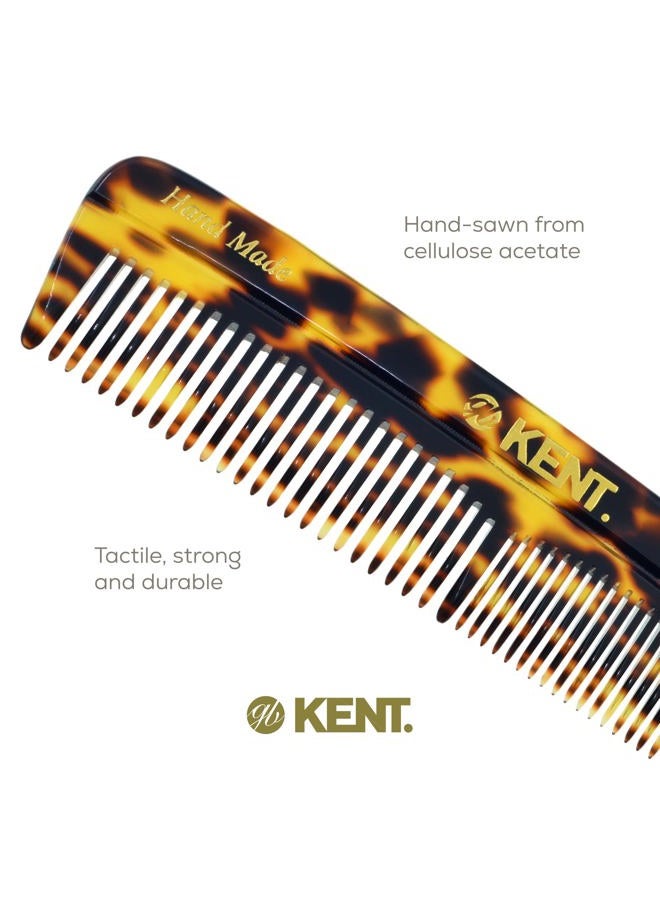 KENT Fine and Wide Tooth Hair Comb, Handmade Pocket Comb for Men, Best Beard Comb and Mustache Comb for Grooming and Styling, Sawcut Kent Comb, Yellow Tokyo - Image 5
