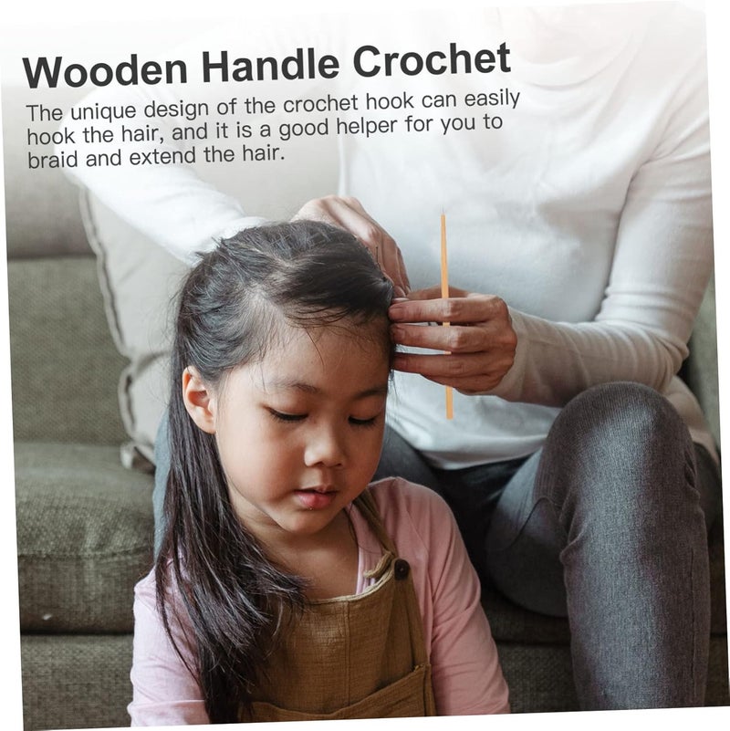 YOSADIER 4pcs Handle Hair Hook Needle for Hair Extensions and Braiding Comfortable - Crochet Tool for Easy Hairstyling Lightweight and Design - Image 5