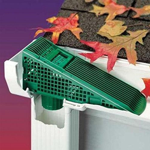 The Wedge The Gutter Guard - Wedge Eliminates Downspout Pipe Clogs from Leaves and Debris - 2-Pack (2 Pack, Green) - Image 3