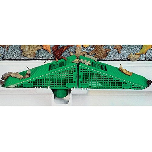 The Wedge The Gutter Guard - Wedge Eliminates Downspout Pipe Clogs from Leaves and Debris - 2-Pack (2 Pack, Green) - Image 4