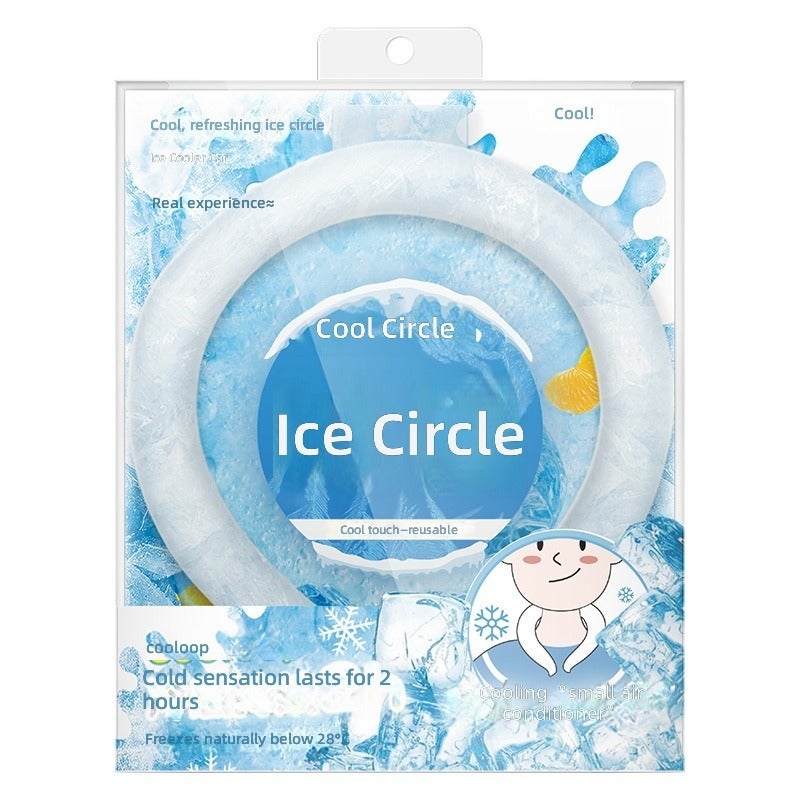 Summer Cooling Ice Ring - Portable Neck Cooler for Outdoor Sports
