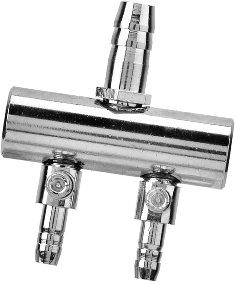 8 to 4mm Two Hole Splitter Head Aquarium Air Pump Control Valve 6 Way - Image 4