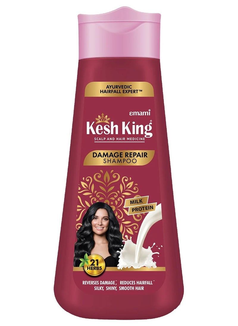 emami Kesh King Damage Repair Shampoo With Milk Protein 340ml  - Image 1