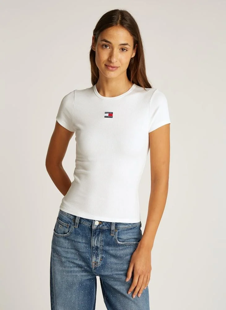 TOMMY JEANS Ribbed Knitted T-Shirt