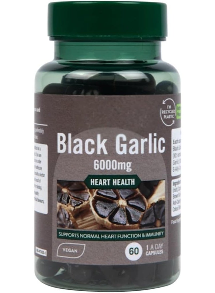 H&B Black Garlic 6000mg 60 Capsules 2 months supply